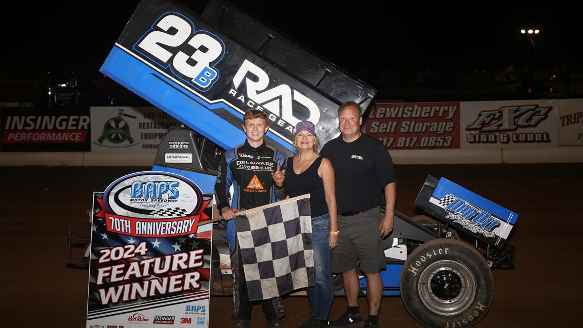 Lattomus, Stough, Frye and Dellinger Dominate EK Services Hometown Heroes Night at BAPS Motor Speedway