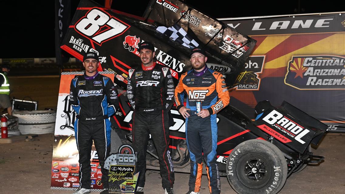 BACK-TO-BACK: Aaron Reutzel Passes Tyler Courtney Late at Central Arizona to Repeat with High Limit