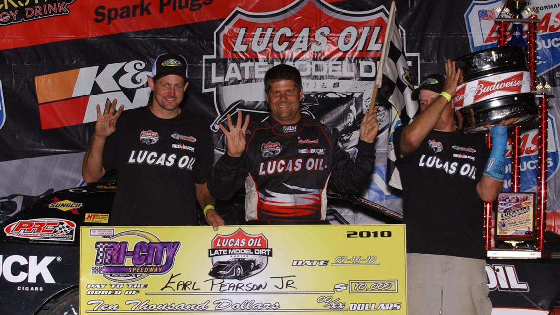Pearson Remains Unstoppable In Winning Series Event at Tri-City Speedway