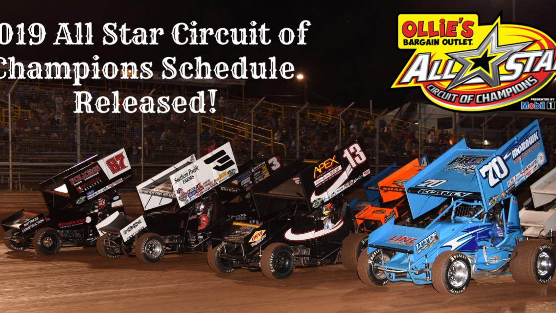 Ollie’s Bargain Outlet All Star Circuit of Champions presented by Mobil 1 to headline 56 events across 12 states in 2019