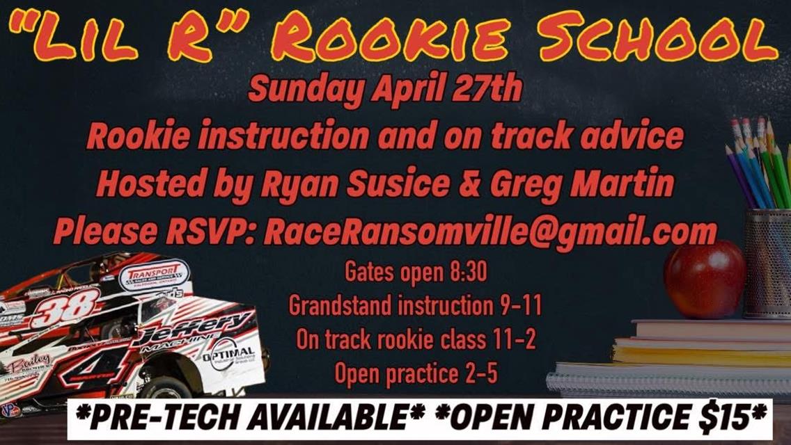 Ransomville&#39;s Go-Kart Rookie School Returns For Third Year; Set for Sunday, April 27