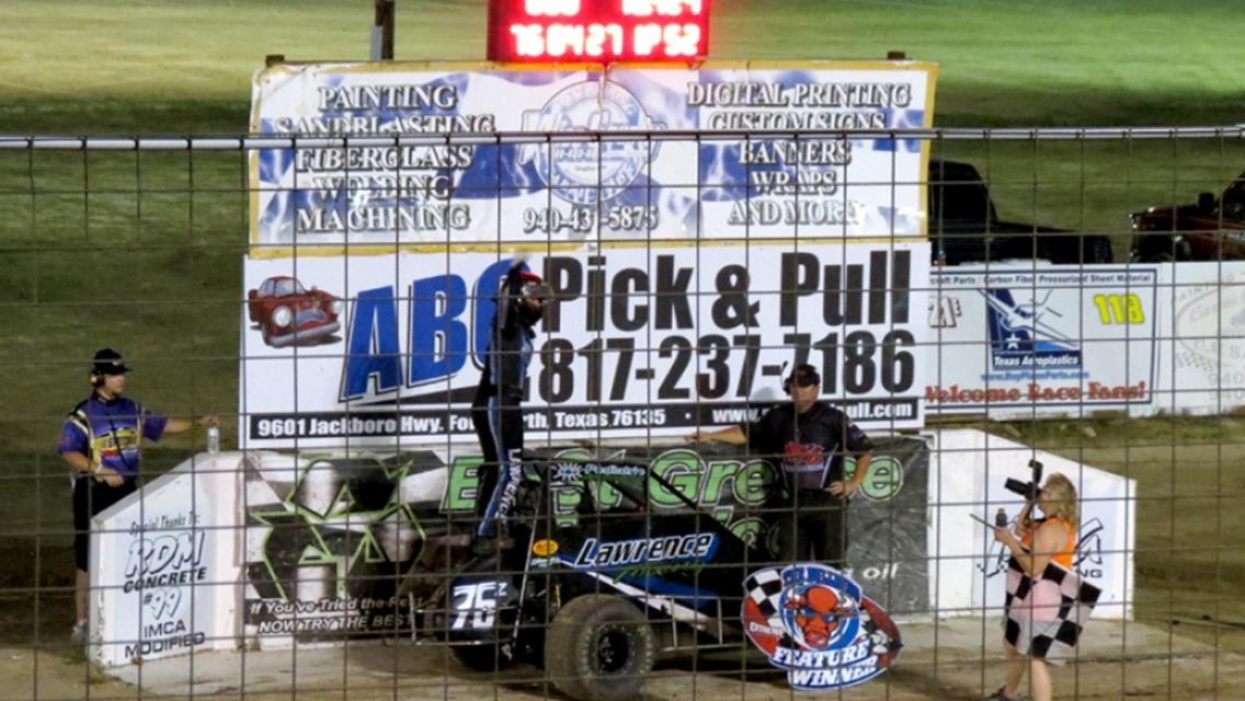 Lawrence Captures First Career Midget Victory at Boyd Raceway