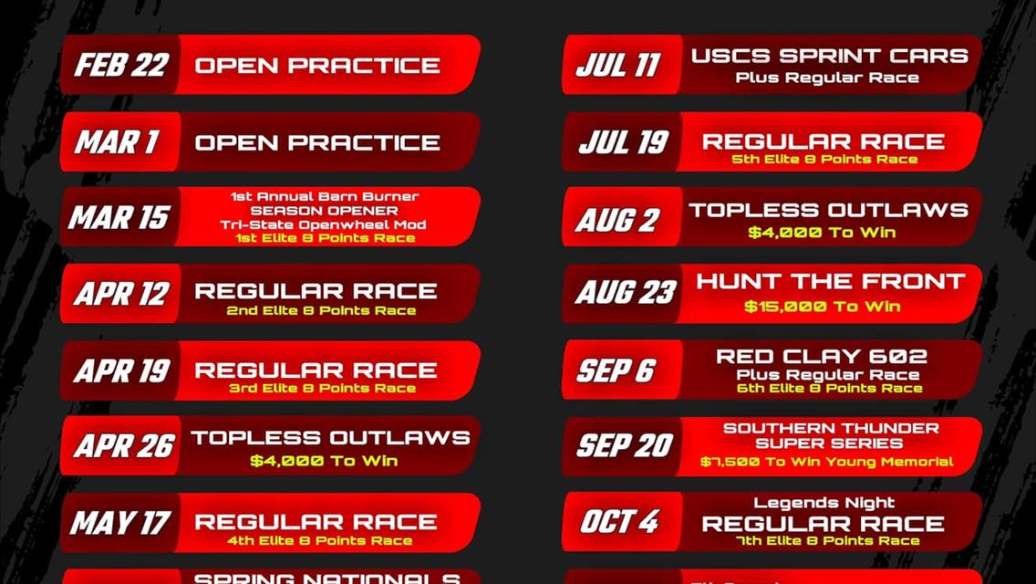 2025 Schedule Released