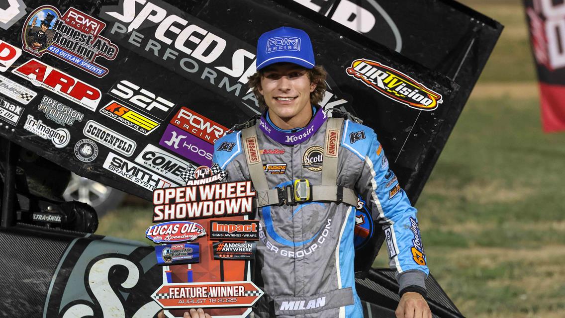 Milan, Smith and Wagner earn wins at 14th annual Impact Signs, Awnings &amp; Wraps Open Wheel Showdown