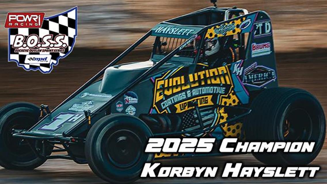 Korbyn Hayslett Finalizes 2025 POWRi Buckeye Outlaw Sprint Series Championship