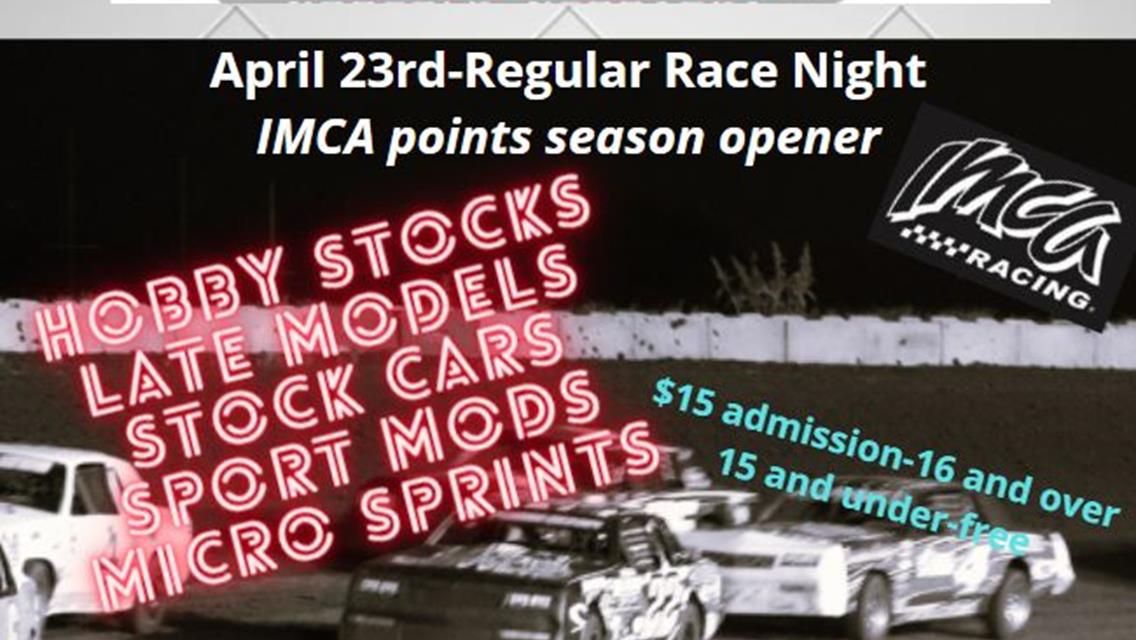 April 23rd Race Night Details