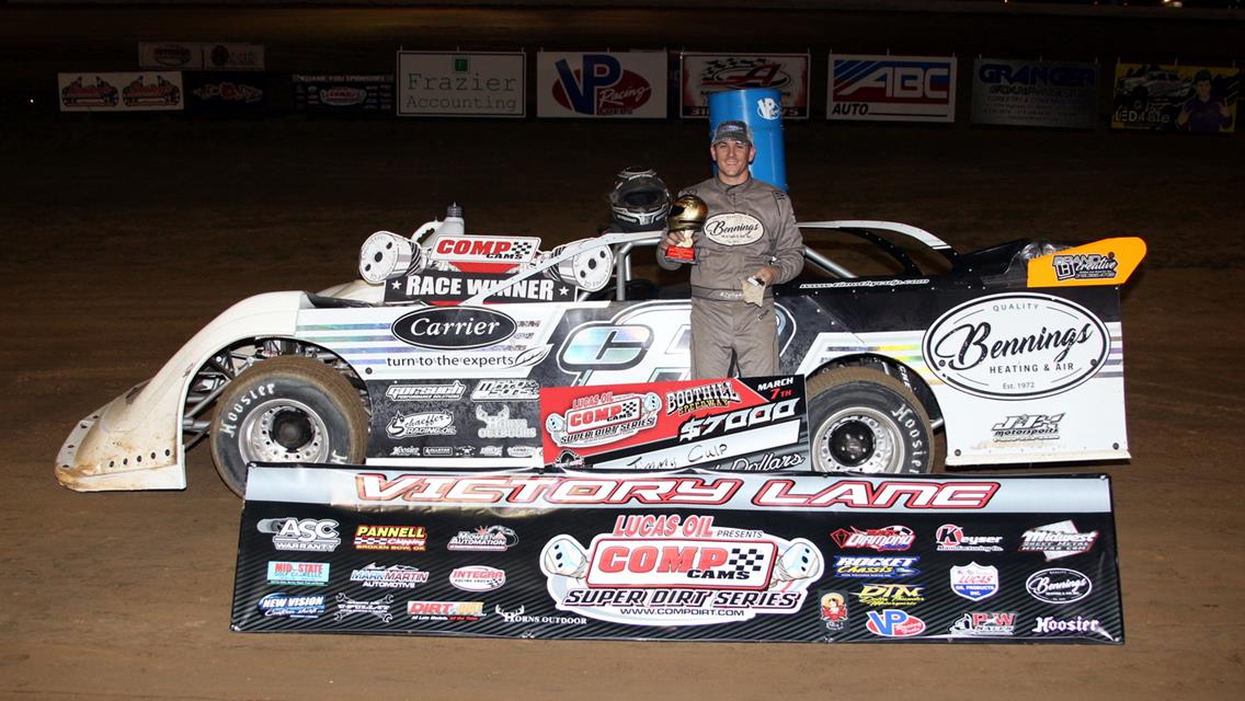 Timothy Culp Surges to CCSDS Ronny Adams Memorial Finale Win CCSDS Returns to Action on March 27-28 at Batesville and I-30 Speedway