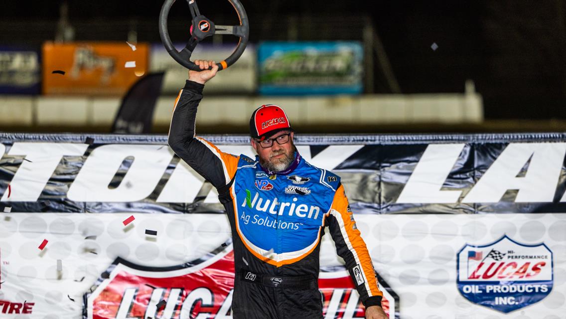 Davenport Sweeps Lucas Oil Late Model Dirt Series Action at Atomic