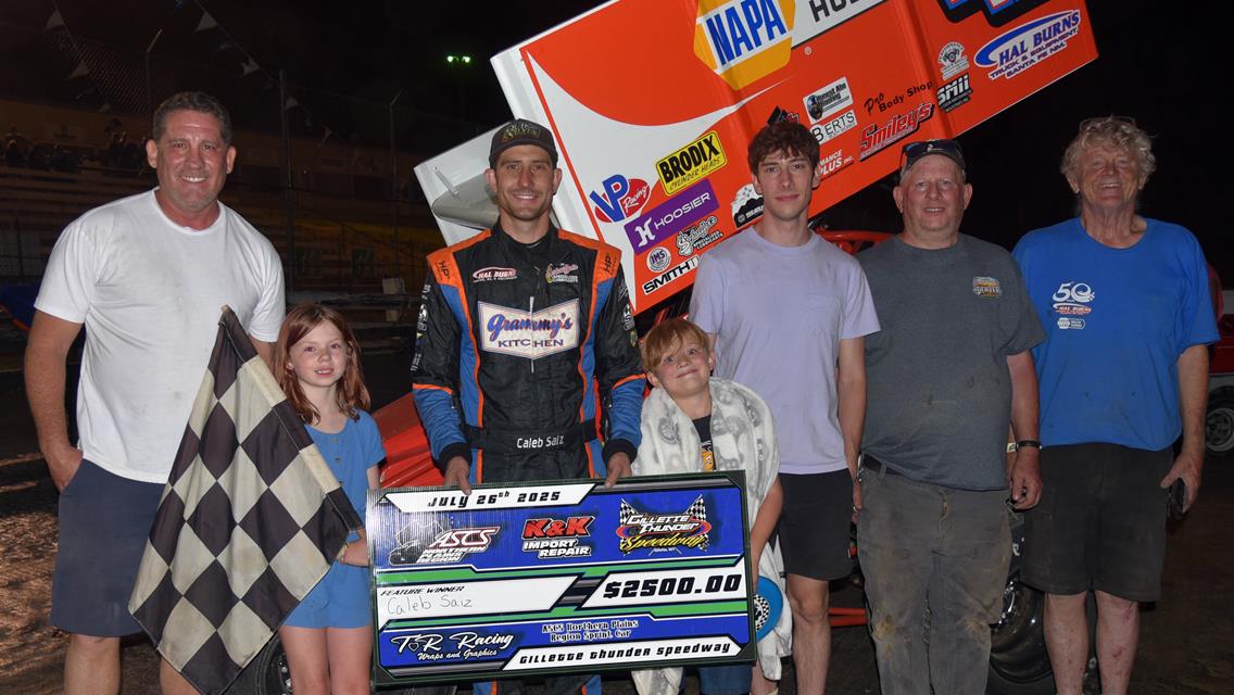 $2,500 to win ASCS Northern Plains Western Plains Region Sprint Car Special Event Winners