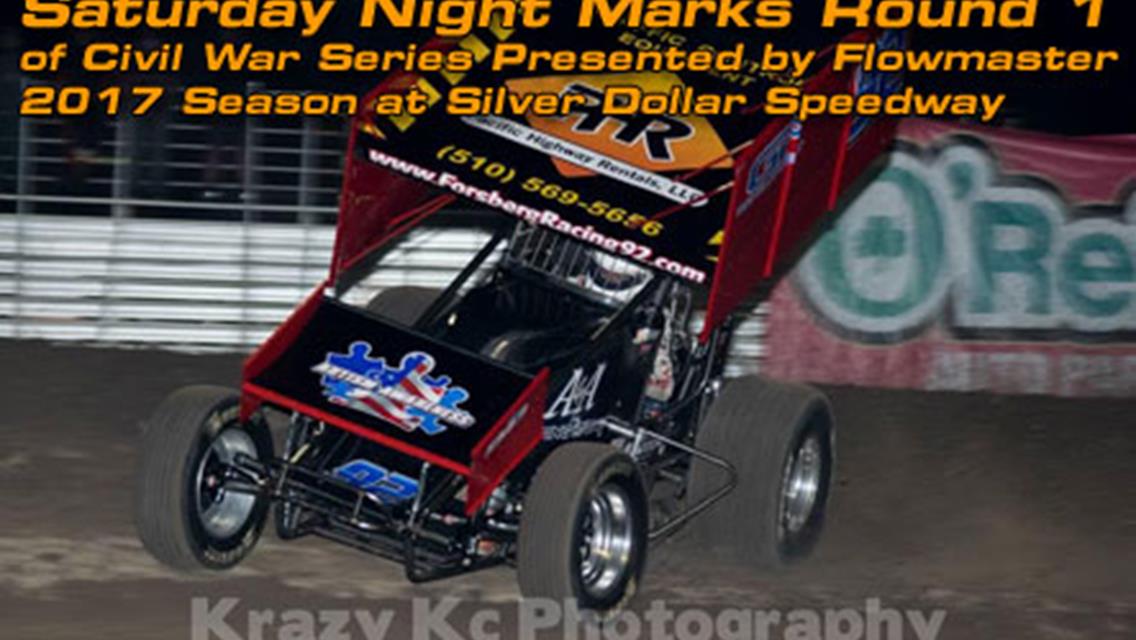 Saturday Night Marks Round 1 of Civil War Series Presented by Flowmaster 2017 Season at Silver Dollar Speedway