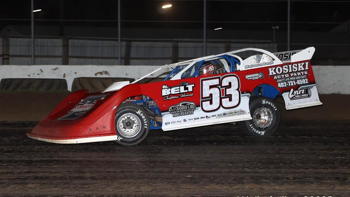 C.J. Speedway (Columbus Junction, IA) – Malvern Bank East Series – Tony Stewart Tribute – May 30th, 2025. (Mike Ruefer Photo)
