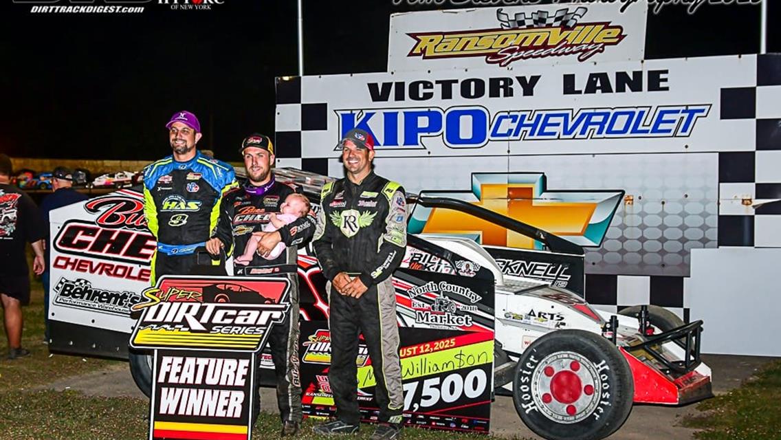 Williamson Rolls Over Super DIRTcar Series Field at Ransomville; Cody McPherson Claims DIRTcar Sportsman Series Race