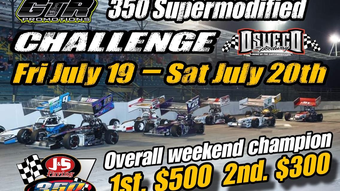 GTR Promotions to Award $500 to Two-Day J&amp;S Paving 350 Super Points Champion at Oswego&#39;s Super Spectacle