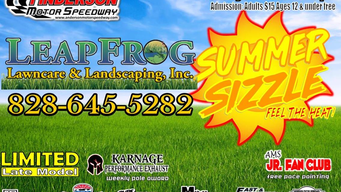 NEXT EVENT:  Leapfrog Lawncare &amp; Landscaping Summer Sizzle Friday June 16th 8pm
