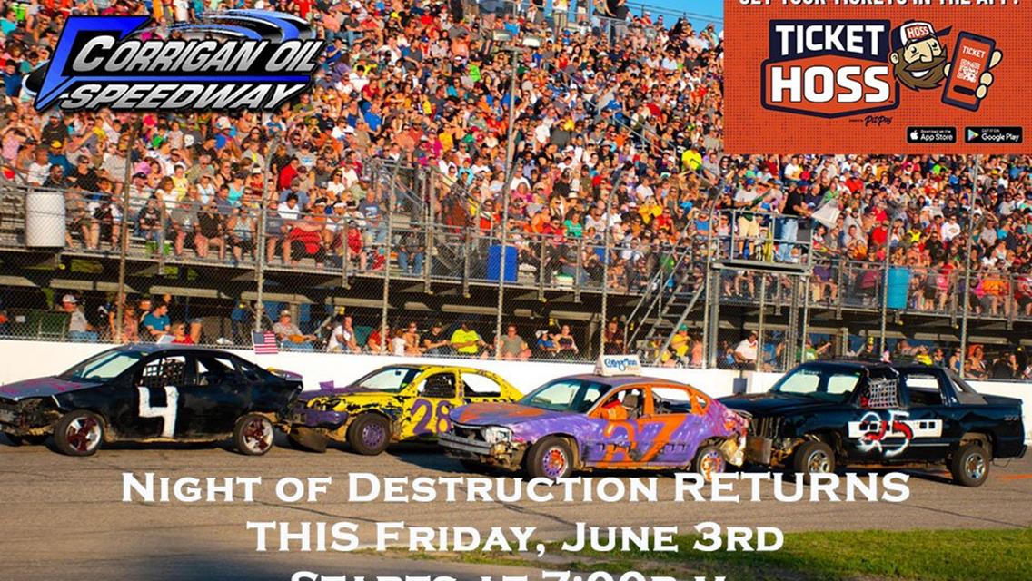NIGHT OF DESTRUCTION IS HERE! JUNE 3rd!