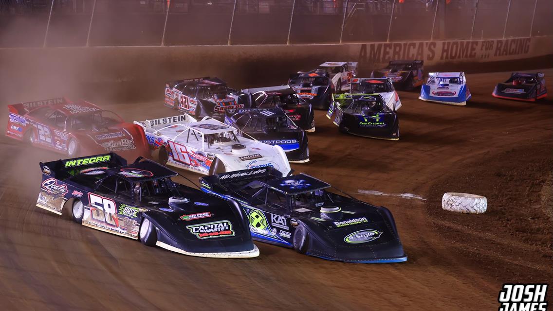 The Dirt Track at Charlotte (Concord, N.C.) – World of Outlaws Case Late Model Series – World Finals – November 6th-9th, 2024. (Josh James Artwork)