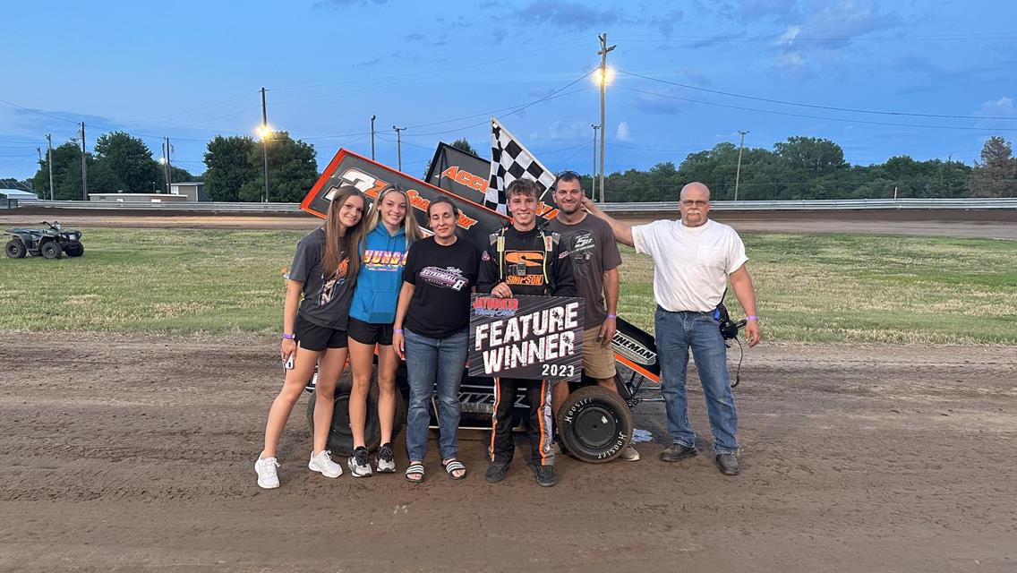 Friesen, Zorn and Lagroon Land in NOW600 Jayhusker Region Victory Lane at Clay County!