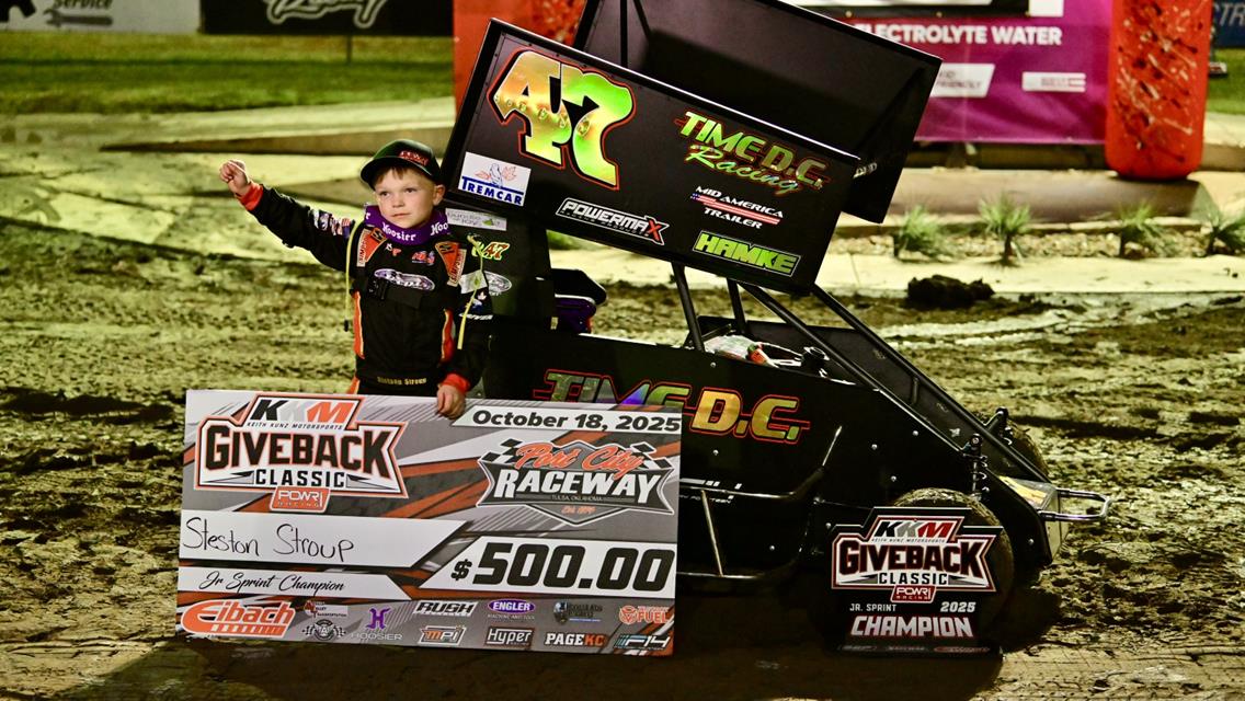 Tate Gurney Wins Restrictors as Stetson Stroup Victorious in Jr Sprints in KKM Giveback Classic Championship Night