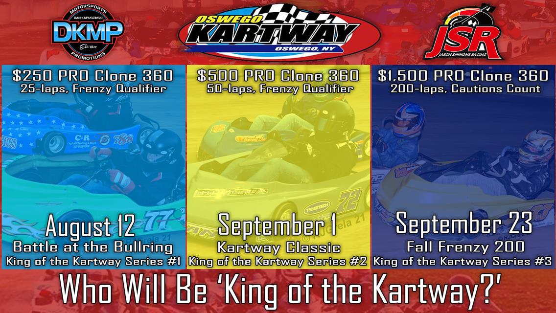 $1,500 TO WIN &#39;FALL FRENZY 200&#39; CAPS THREE-RACE SERIES COMING TO OSWEGO KARTWAY