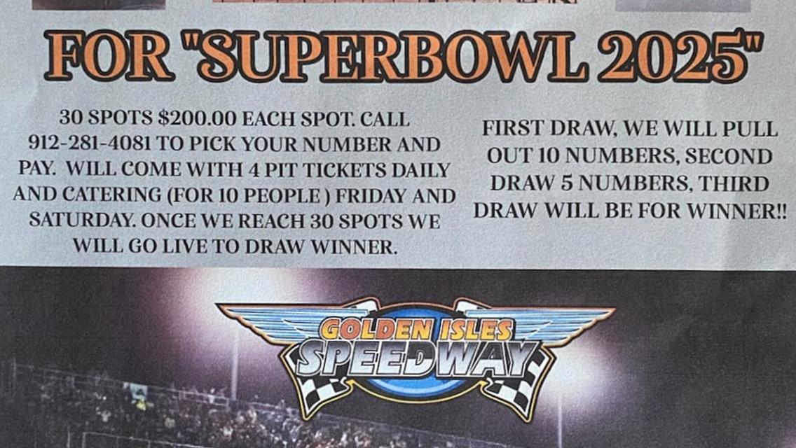 2025 Super Bowl of Racing - Just around the corner !