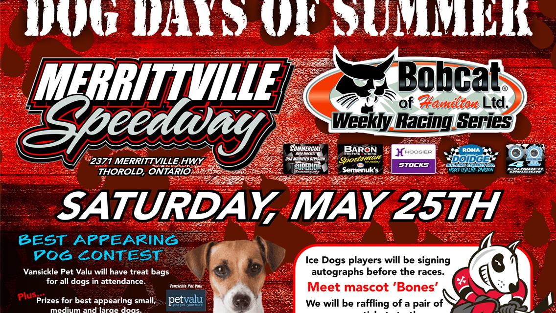 Racing For the Dogs and With the Dogs This Saturday at Merrittville Speedway