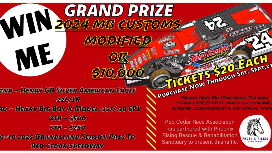 Win a MB Customs Modified at the Red Cedar Speedway