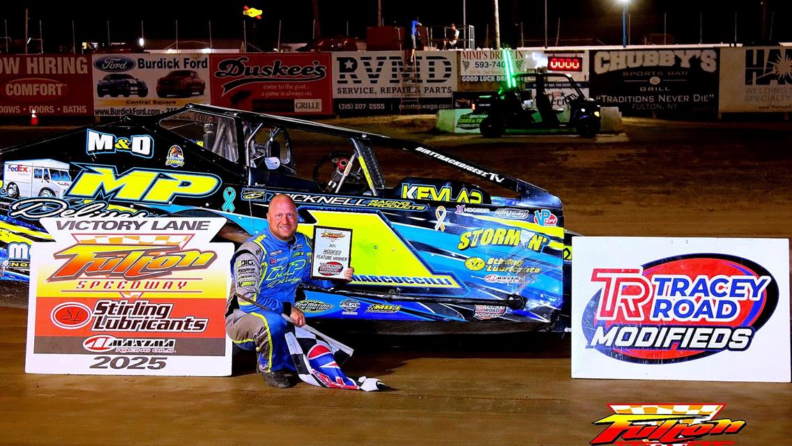Dave Marcuccilli Holds Off Late Race Challenges for Fulton Speedway Modified Win