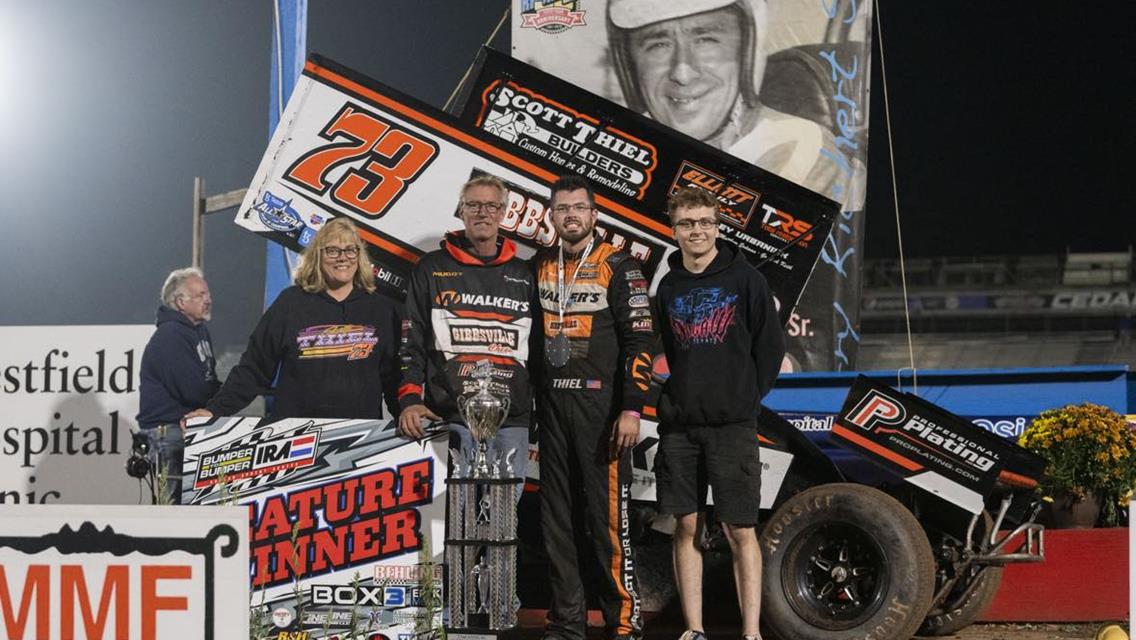 Thiel victorious two weekends in a row with Jerry Richert Memorial triumph at Cedar Lake