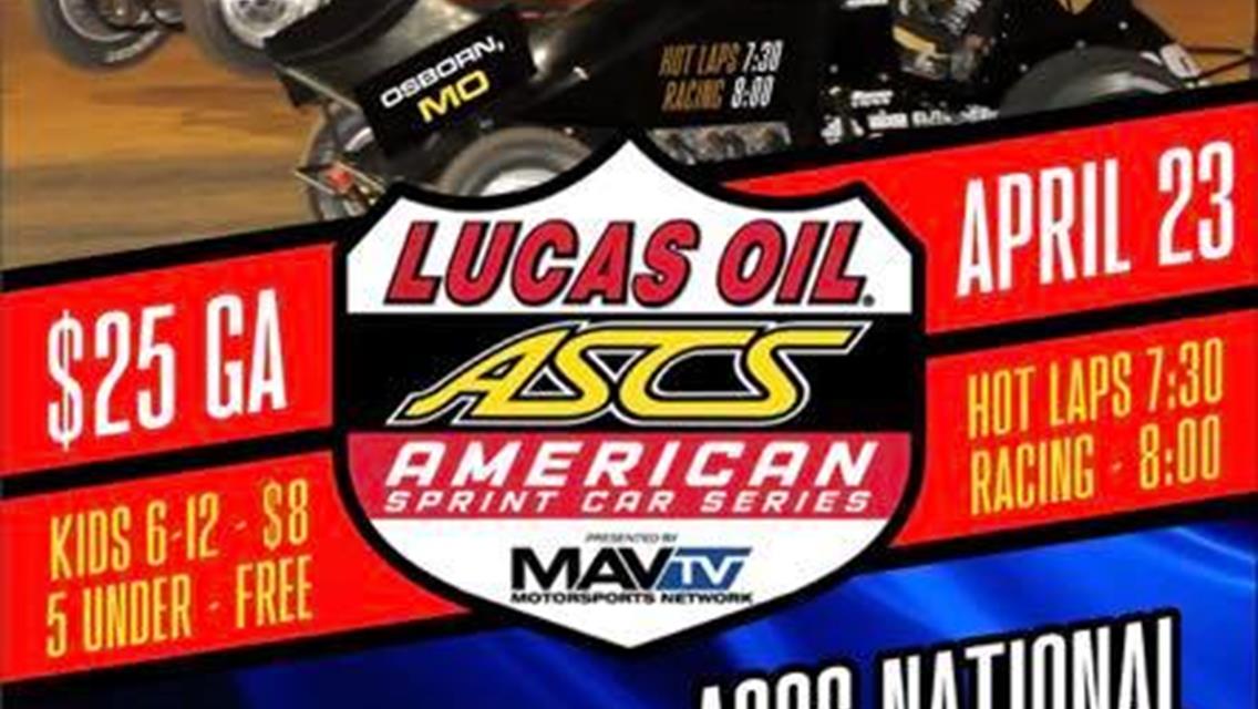 US 36 Raceway has to cancel for Friday, April 23rd