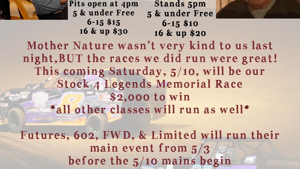 Stock 4 Legends Memorial Race