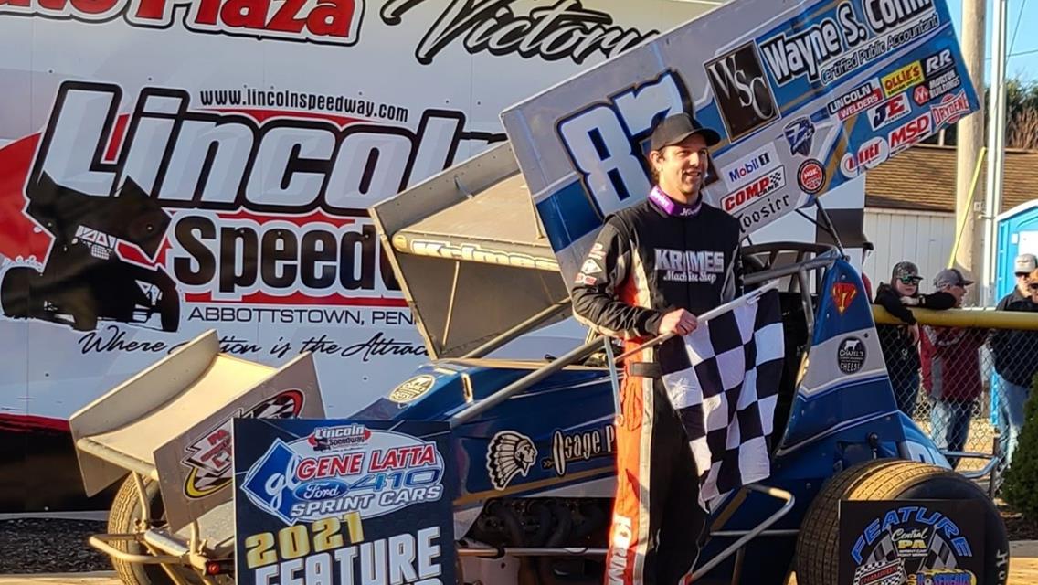 Krimes Earns Early Season Win at Lincoln Speedway to Break Year-Long Winless Drought