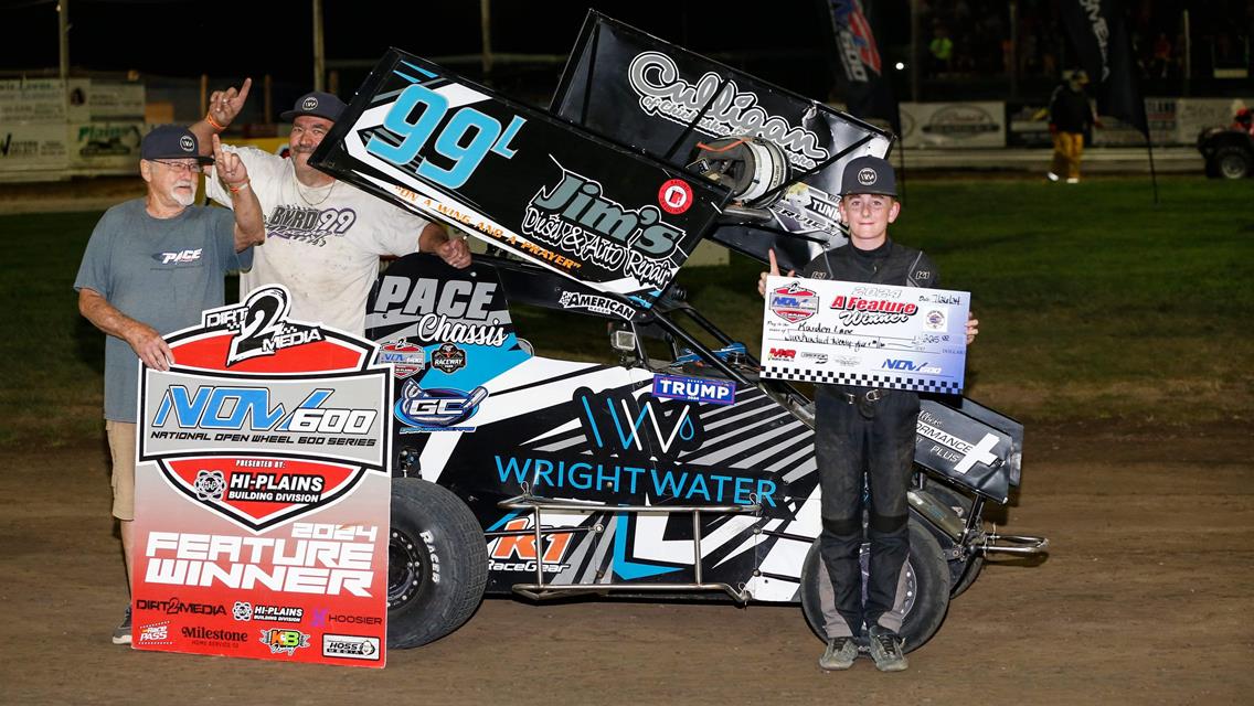 Gaige Weldon Wins Two and Kaiden Lane Returns to NOW600 National Victory Lane at KAM Raceway!