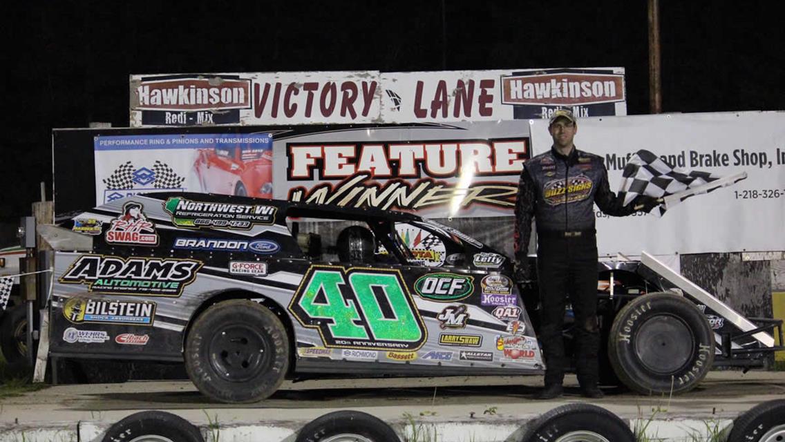 Buzzy Adams Sweeps Memorial Day Weekend at Grand Rapids and Rice Lake