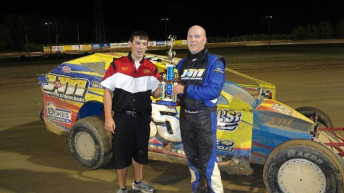 H.J. BUNTING GETS FIRST WIN OF THE SEASON IN SECOND 20 LAP BIG BLOCK MAIN