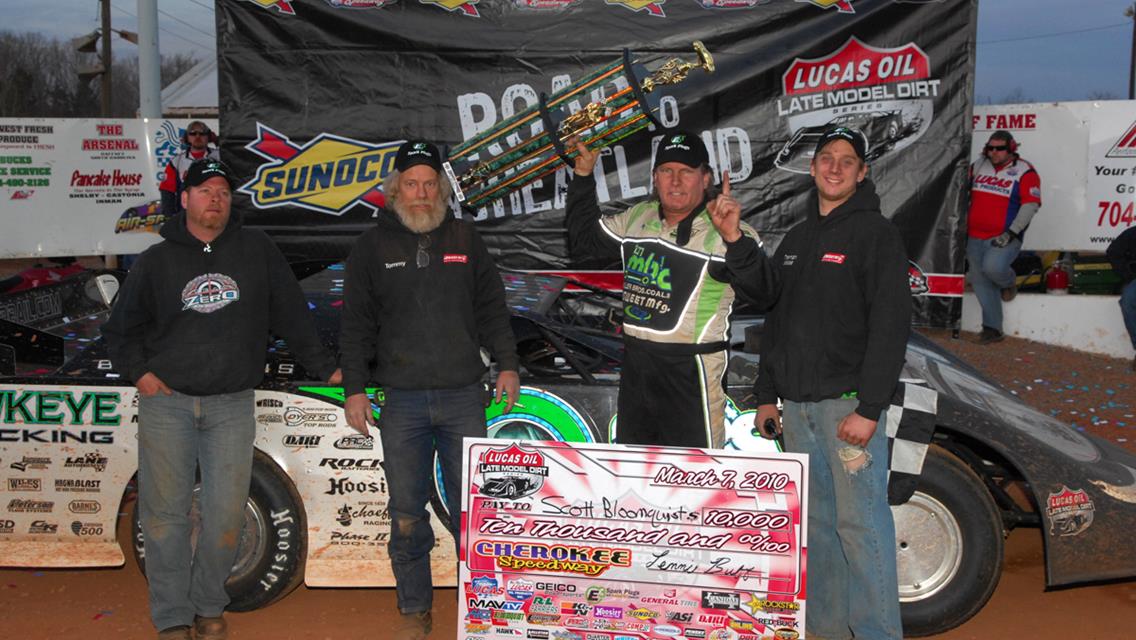 Bloomquist Passes McDowell on Final Lap to Win Lucas Oil Late Model Dirt Series Event at Cherokee