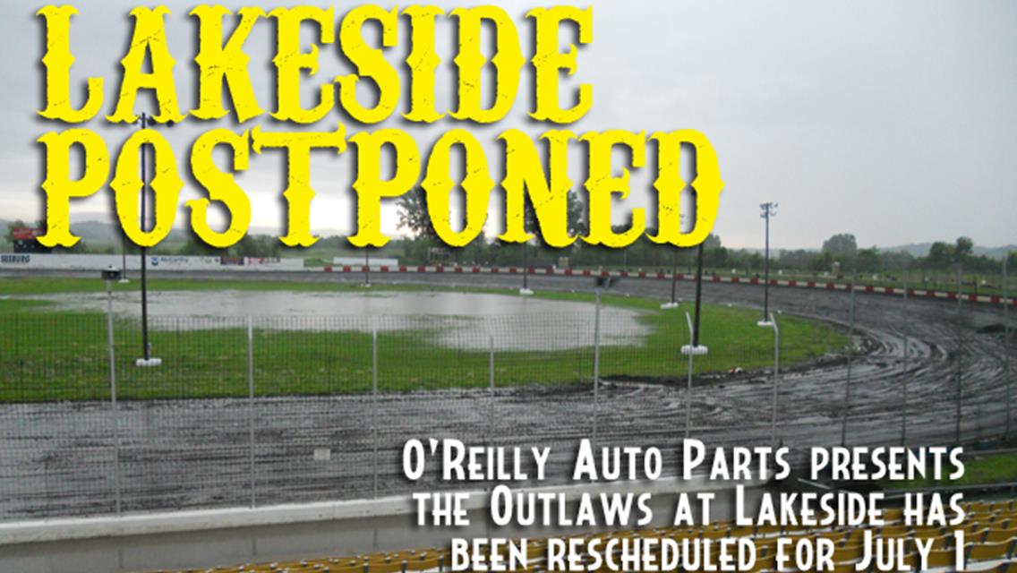 Inclement Weather Postpones World of Outlaws at Lakeside Speedway