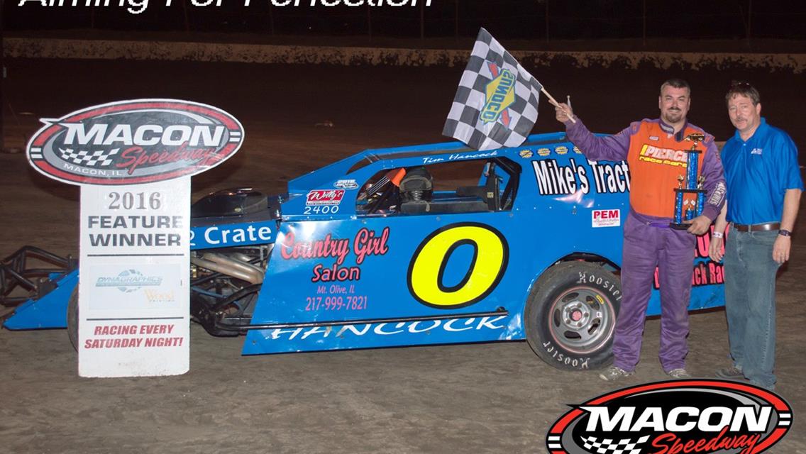 Hancock Aiming For Perfection Saturday At Macon IL Speedway