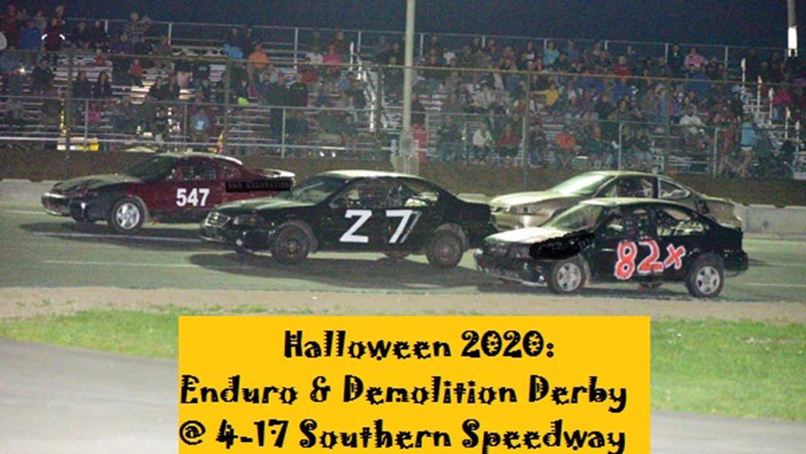 Halloween 2020: Enduro, Demo Derby, Trunk-R-Treat with the drivers