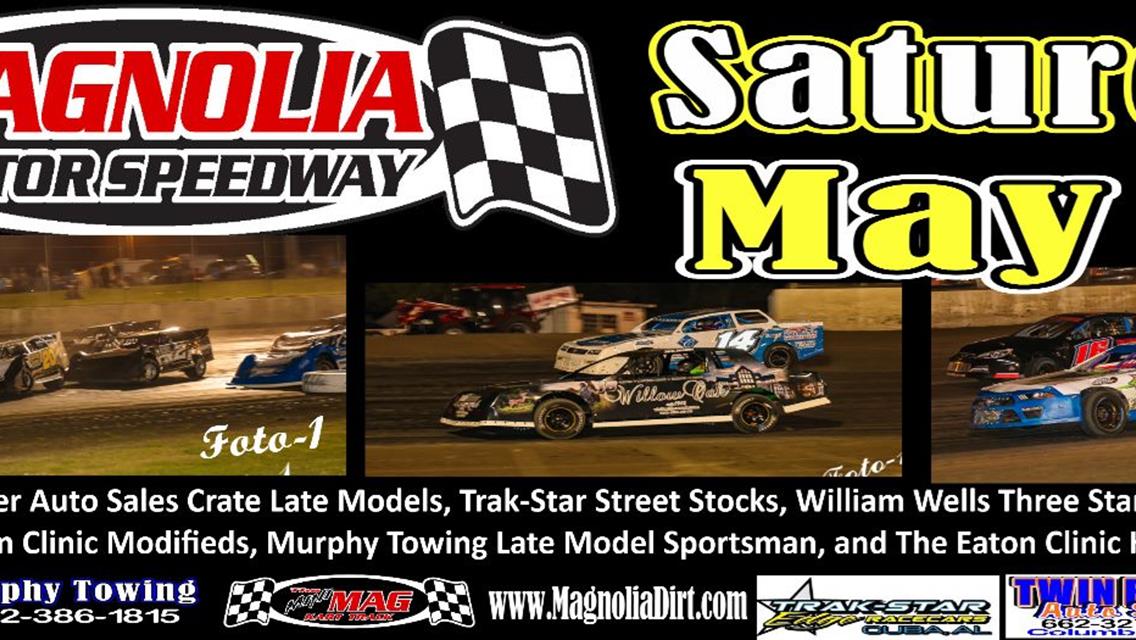 Magnolia Motor Speedway Hosts Weekly Racing Series Event on May 14