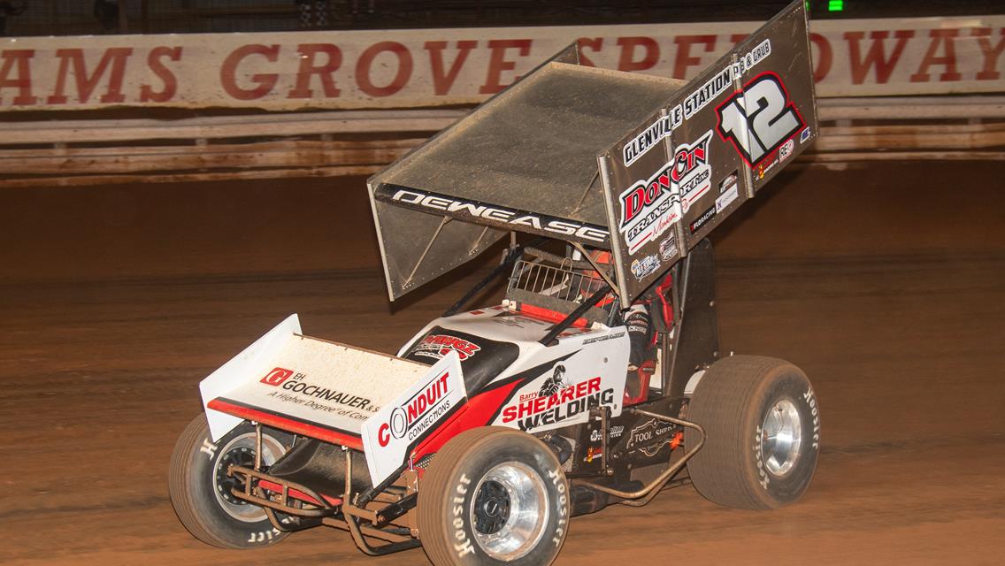 Lance Dewease wins the Lynn Paxton EMMR Legends Classic All Star Circuit of Champions 410 Feature presented by Valvoline at Williams Grove Speedway