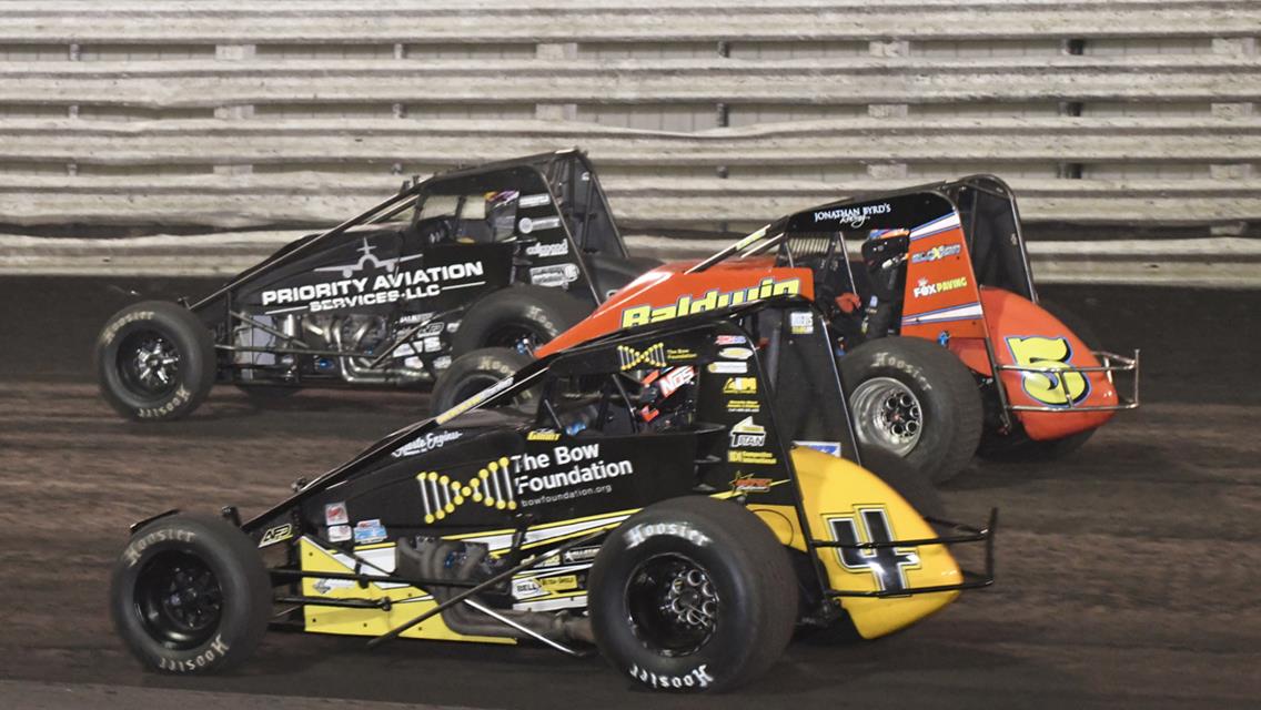 Courtney celebrates USAC victory at Knoxville