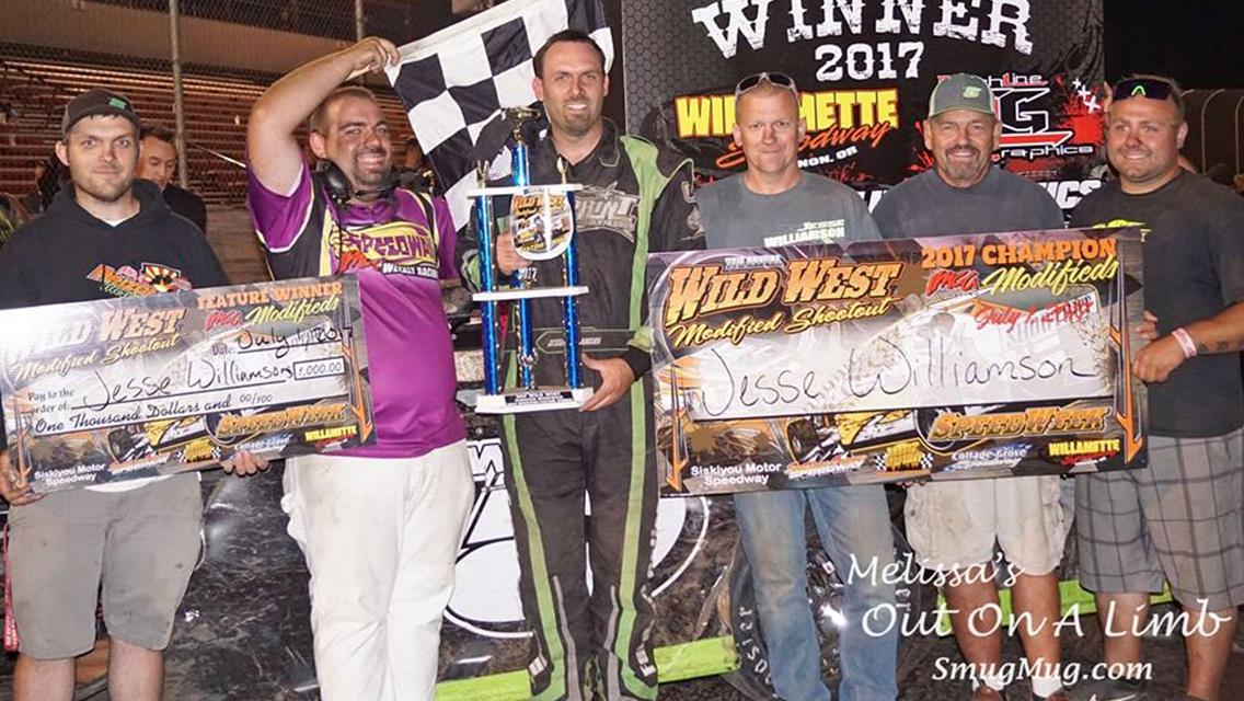Jesse Williamson Wins Huge Willamette Finale; Collects Fourth Career Wild West Modified Shootout Champion
