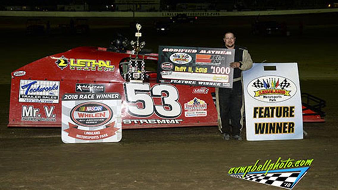 Stremme, Fritter and Sanchez take checkers at Limaland.