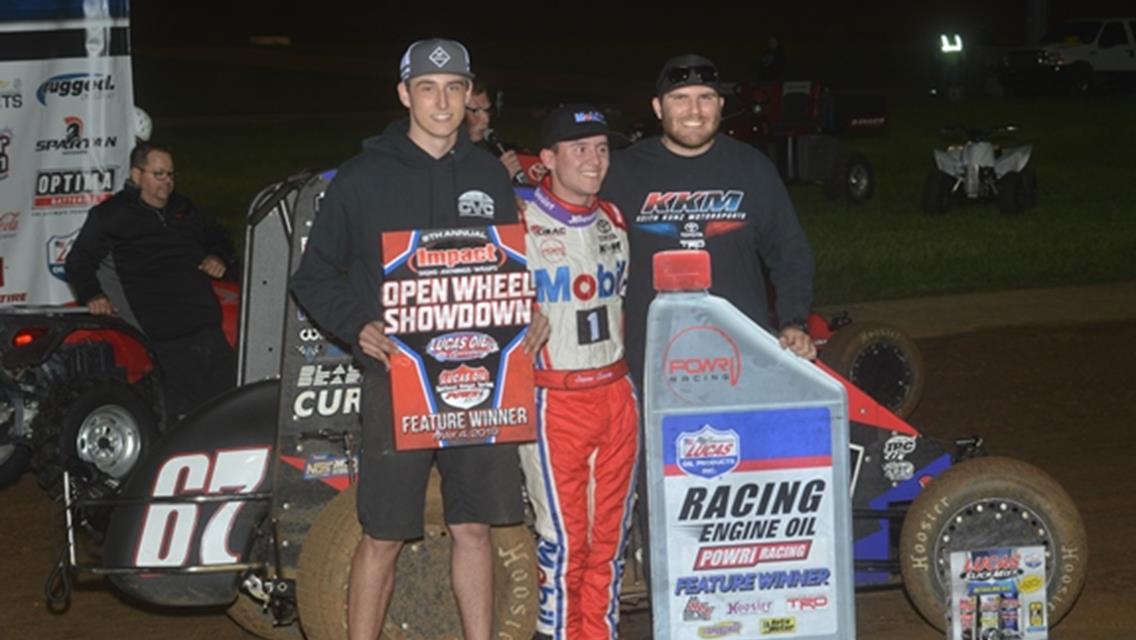 SEAVEY STEALS LATE WIN AT LUCAS OIL