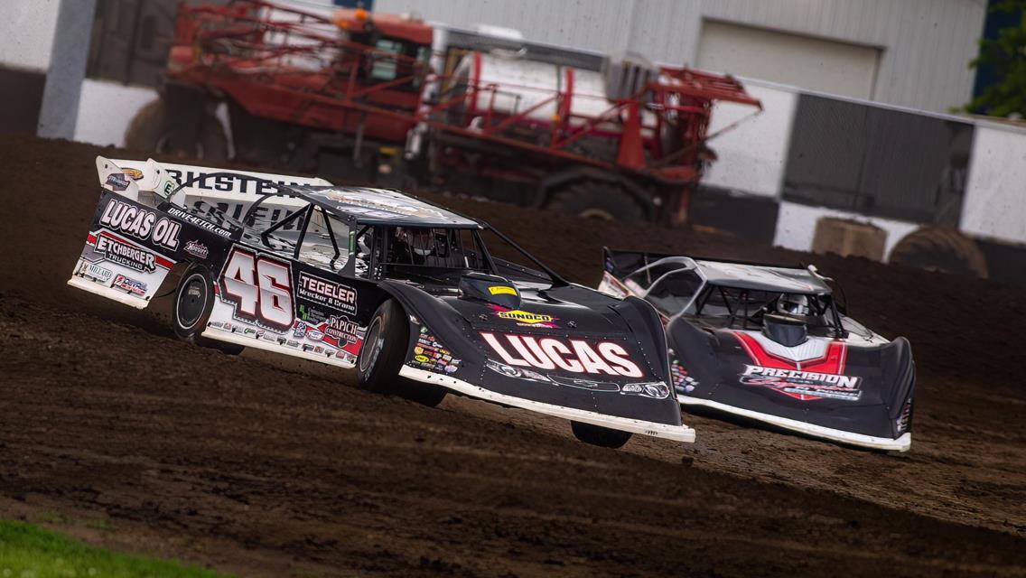 Davenport Speedway (Davenport, IA) – Lucas Oil Late Model Dirt Series (LOLMDS) – July 6th, 2022. (Heath Lawson photo)