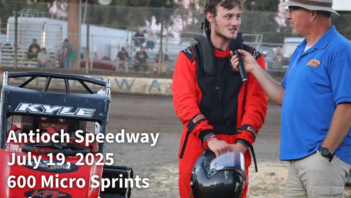 Thomson, Young, Shrader, Machado, Mentch, Brown Score Antioch Speedway Wins