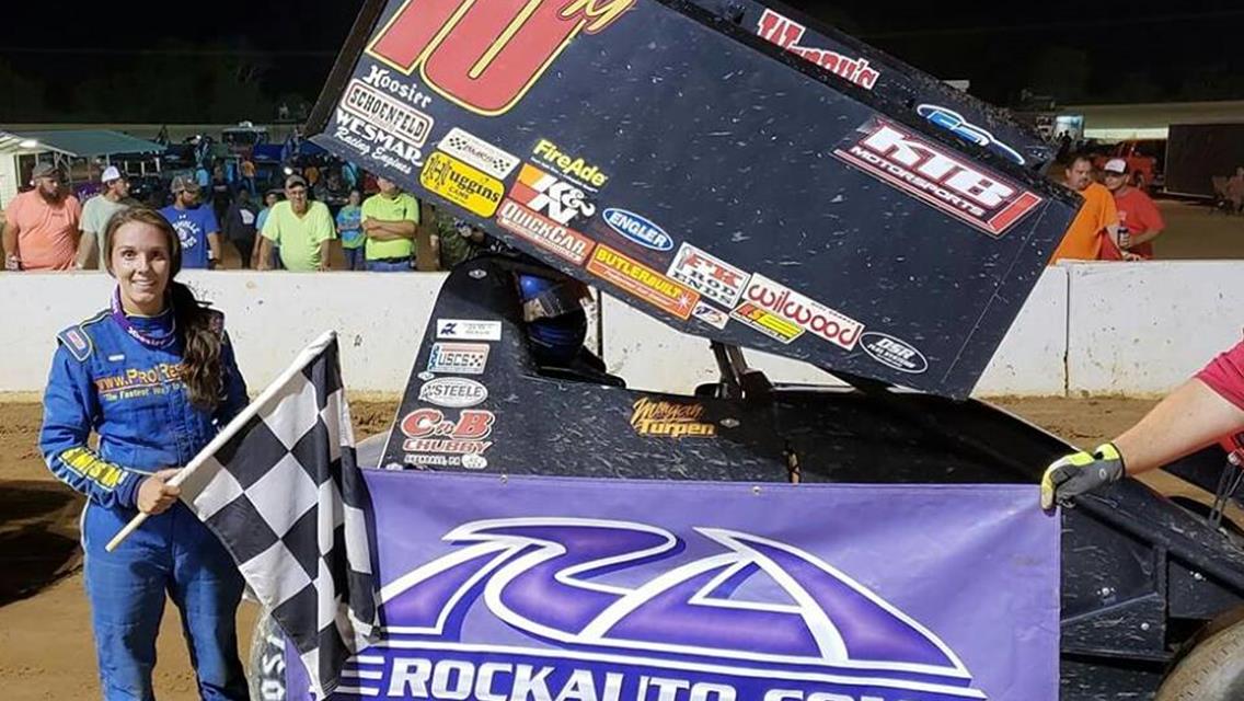 TURPEN GRABS SPRINT CAR CHECKERS AT COCHRAN MOTOR SPEEDWAY
