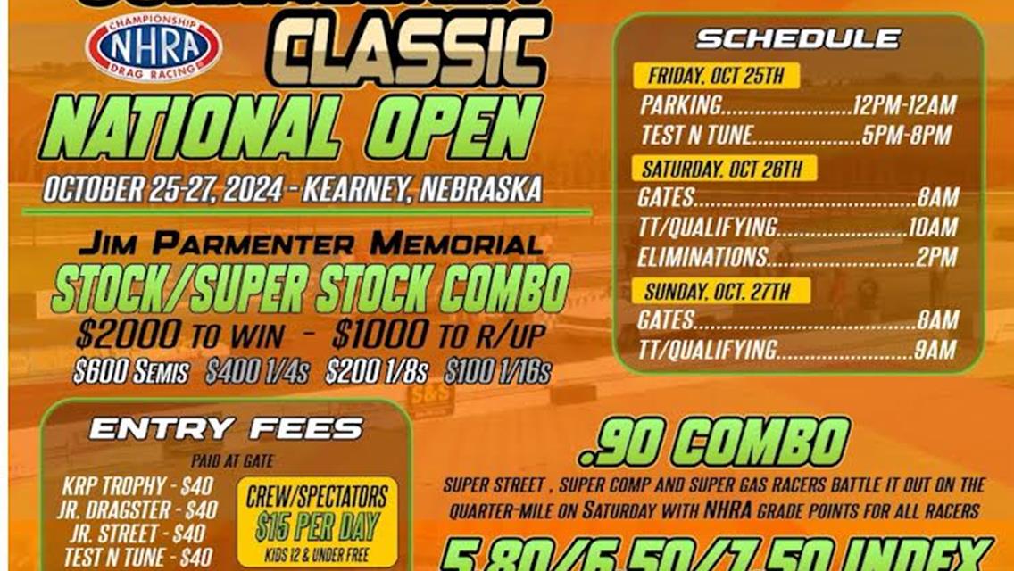 CORNHUSKER CLASSIC RESCHEDULED OCT 25-27TH