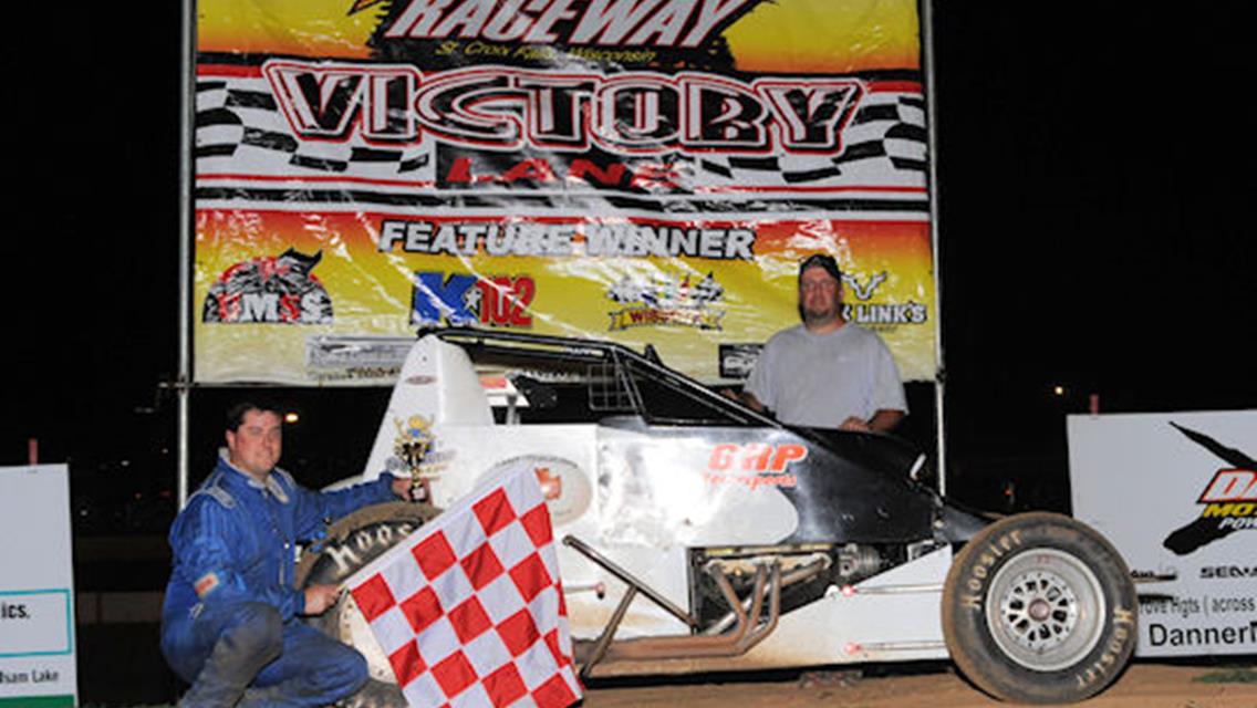 Rob Caho, Jr. in SCVR Victory Lane following his TSCS win on August 24.