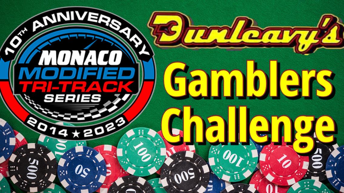 Doug Dunleavy Throwing Support To Gamblers Challenge For Monaco Modified Tri-Track At Speedbowl